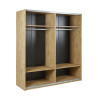 Armoire adulte contemporaine chêne clair Mikaela