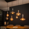 Suspension moderne 7 lampes en verre Idealia