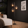 Lampadaire industriel en métal anthracite Eline