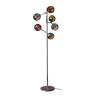 Lampadaire moderne 6 lampes en verre tricolore Linette