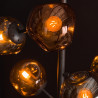 Lampadaire moderne 6 lampes en verre tricolore Linette