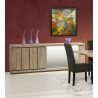 Buffet/bahut contemporain portes coulissantes coloris memphis oak Jenco