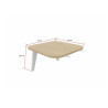 Tablette d'extension ou de liaison pour banquette 2 places Dendrobium