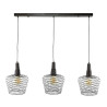 Suspension moderne 3 lampes en métal cuivre antique Colby