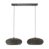 Suspension style nature en jacinthe d'eau 2 lampes Roso