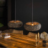 Suspension style nature en jacinthe d'eau 2 lampes Roso