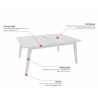 Bureau bench 2 personnes Centurion