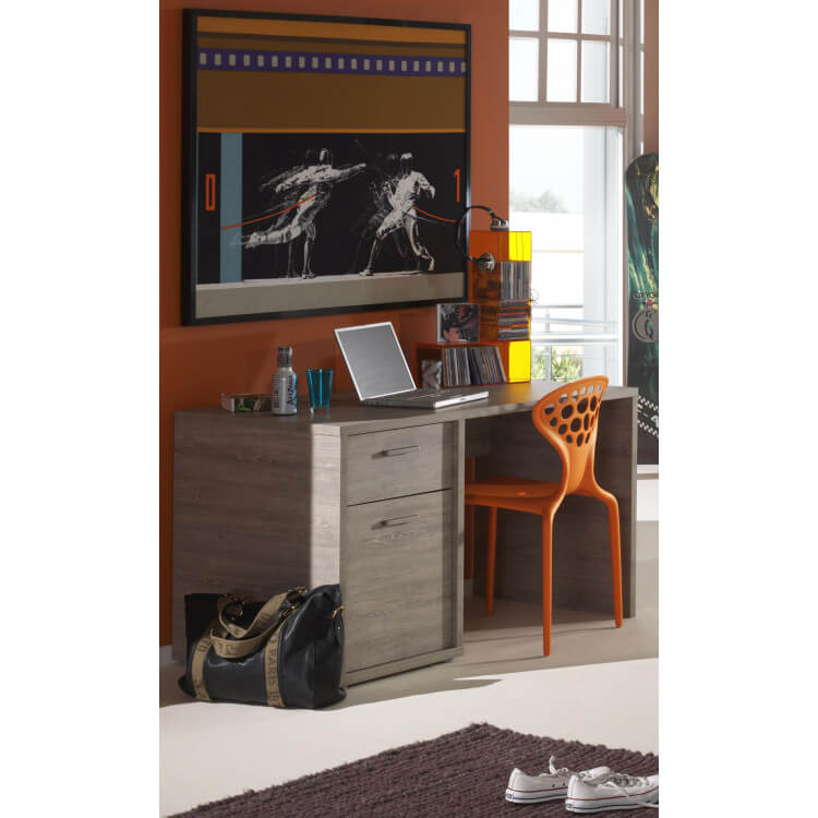 Bureau enfant contemporain chêne espagnol Travis