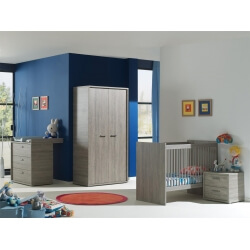 Chambre bébé complète contemporaine chêne espagnol Travis