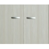 Armoire 3 portes contemporaine chêne gris Milano