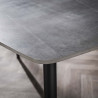 Table de salle à manger moderne en céramique gris clair Elda