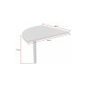 Angle de jonction pour bureau droit individuel Oncidium