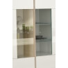 Vitrine design 2 portes laquée blanche Isy