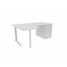 Bureau compact individuel sur caisson Ophrys