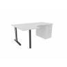 Bureau compact individuel sur caisson Ophrys