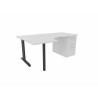 Bureau compact individuel sur caisson Ophrys