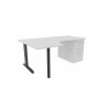 Bureau compact individuel sur caisson Ophrys