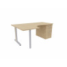 Bureau compact individuel sur caisson Ophrys