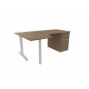 Bureau compact individuel sur caisson Ophrys