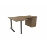 Bureau compact individuel sur caisson Ophrys