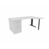 Bureau compact individuel sur caisson Ophrys