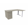 Bureau compact individuel sur caisson Ophrys