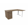 Bureau compact individuel sur caisson Ophrys