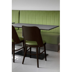 Chaises de bistrot hêtre et PU (lot de 2) Bucarest