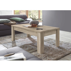 Table basse rectangulaire moderne chêne samoa Larissa