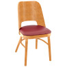 Chaises de bistrot hêtre et PU (lot de 2) Bucarest