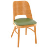 Chaises de bistrot hêtre et PU (lot de 2) Bucarest