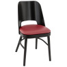 Chaises de bistrot hêtre et PU (lot de 2) Bucarest