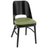 Chaises de bistrot hêtre et PU (lot de 2) Bucarest