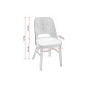 Chaises de bistrot hêtre et PU (lot de 2) Bucarest