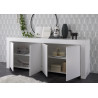 Buffet/bahut moderne 210 cm blanc mat Charlie