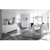 Buffet/bahut moderne 210 cm blanc mat Charlie