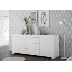 Buffet/bahut moderne 184 cm blanc mat Charlie