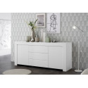 Buffet/bahut moderne 184 cm blanc mat Charlie