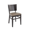 Chaises de brasserie hêtre et PU Brocelia (lot de 2)