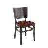 Chaises de brasserie hêtre et PU Brocelia (lot de 2)