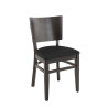 Chaises de brasserie hêtre et PU Brocelia (lot de 2)