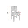 Chaises de brasserie hêtre et PU Brocelia (lot de 2)