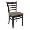 Chaises de bistrot hêtre et PU Purcy (lot de 2)