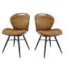 Chaises de brasserie en PU (lot de 2) Spinoza