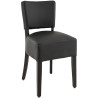 Chaises de restaurant hêtre et PU Florilège (lot de 2)