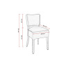 Chaises de restaurant hêtre et PU Florilège (lot de 2)