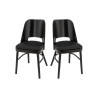 Chaises de bistrot hêtre et PU (lot de 2) Bucarest