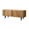 Meuble TV style nature 135 cm en acacia massif naturel Brunia