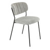 Chaises de restaurant en tissu Sileone (lot de 2)