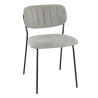 Chaises de restaurant en tissu Sileone (lot de 2)